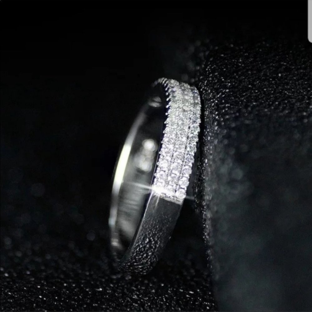 Wedding engagement bridal proposal band new ring - Picture 4 of 5